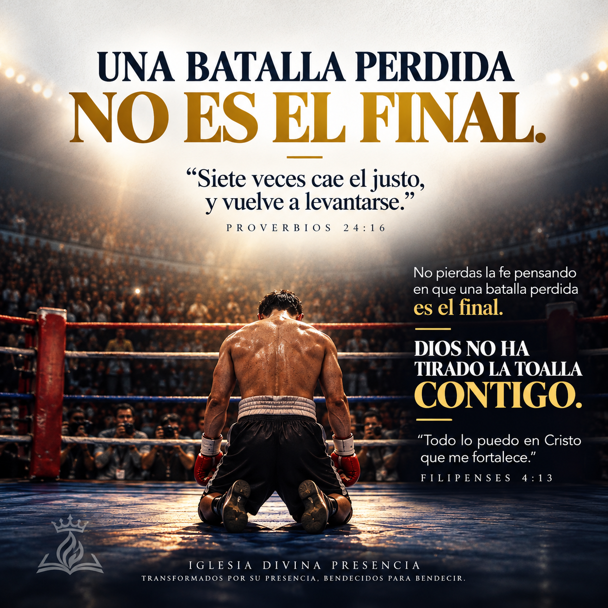 No pierdas la Fe, Dios no a terminado contigo